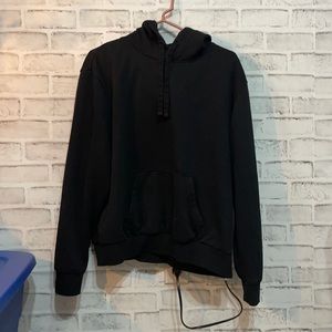 all black h&m hoodie
